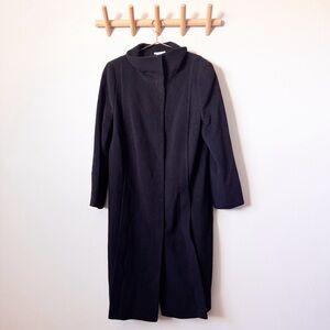 Akris Punto Black Wool and Cashmere Blend Coat